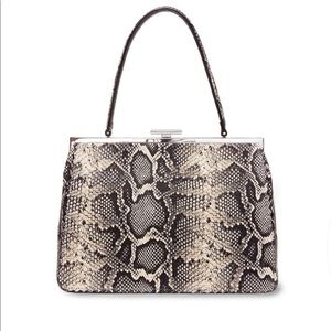 Loeffler Randall Python Snake Olivia Frame Purse